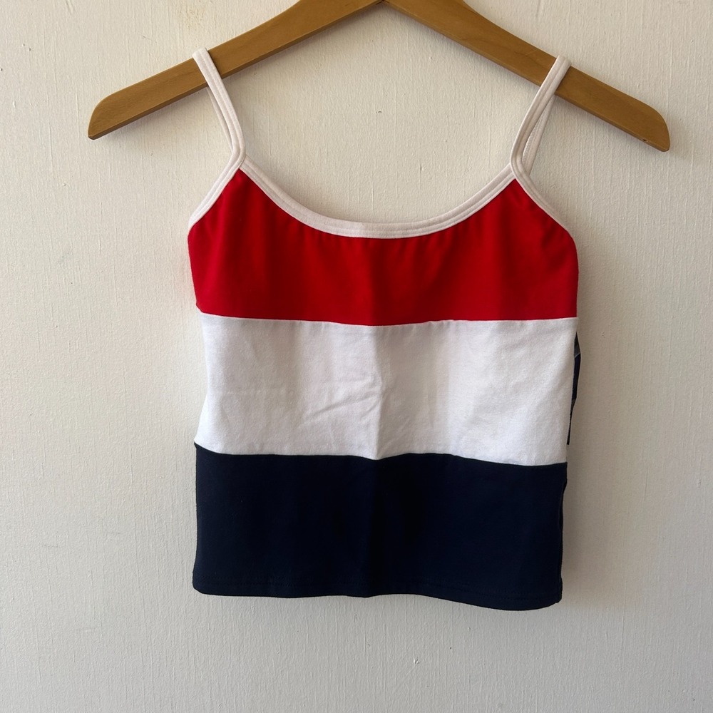 Bal Togs Cropped Dance Top Womens Small Deadstock NWT VTG Americana Stretchy